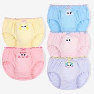 프리미에팜 여아용 캐치 티니핑 리리 순면 삼각 팬티 5종 세트