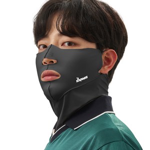 네이팡 넥타입 스포츠 훼이스 가드 마스크, 소(S), 블랙, 1개