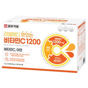 일양약품 리얼메디 맛있는 비타민C 1200 200p, 400g, 1박스