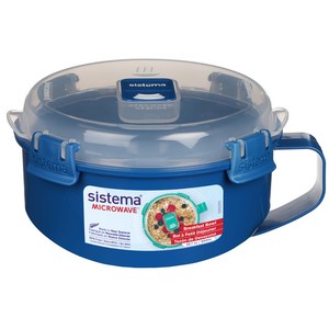 시스테마 전자레인지용 브랙퍼스트 핸들 멀티 찜기 850ml