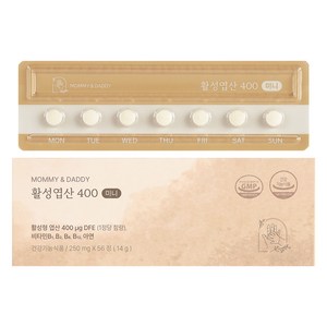 마미앤대디 활성엽산 400 미니 14g, 56정, 1개