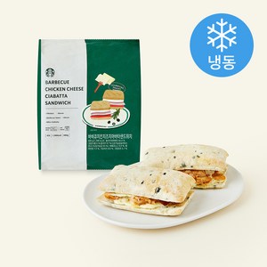 스타벅스 바비큐 치킨 치즈 치아바타 (냉동), 170g, 4개입, 1개
