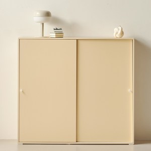 룸앤디 스르륵 4단 와이드 도어 슬라이딩 미닫이 슬림 더높은 수납장 1200 방문설치