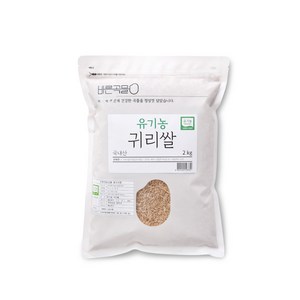 바른곡물 국내산 유기농 귀리 쌀, 2kg, 1개