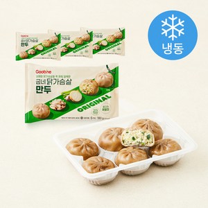 굽네 닭가슴살 만두 6개입 (냉동), 180g, 4개