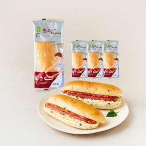 디엔비 핫소시지 치아바타, 110g, 1개입, 4개