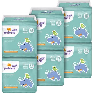 폴라리스 울트라씬 팬티형 기저귀 남녀공용, 특대형(XL), 132매