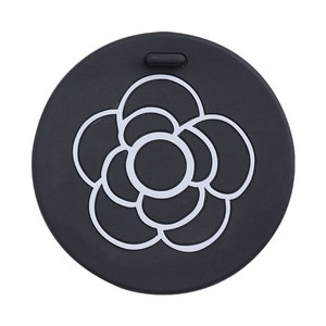 차량용 까멜리아 컵받침, 1개, 블랙 + 화이트