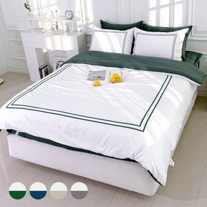 루시드슬립 국내산 갤러리 호텔식 옥수수솜 무봉제 차렵이불 세트