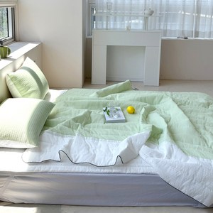 루시드슬립 국내산 오션 시어서커 멜로자수 여름 차렵이불 세트