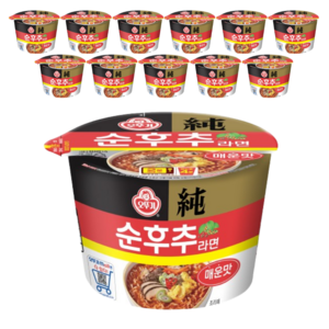 오뚜기 순후추 매운맛 큰컵 105g, 12개