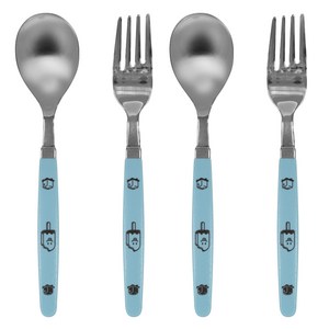 오가 유아용 도시락 친구들 수저 2p + 포크 2p 세트