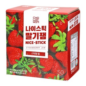 초록원 나이스틱 딸기잼 50p, 1kg, 1개