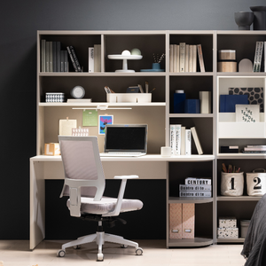 리바트 프레일 1500 전면책상 좌형 방문설치