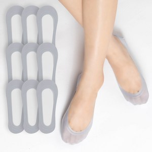 시너싹스 여성용 전체실리콘 논슬립 쿨 덧신 9켤레 세트