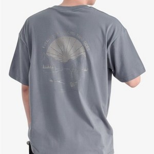 제이티엘 남성용 오버핏 프린팅 반팔 티셔츠