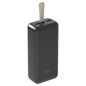 스카이 필 S30PD 20W 멀티포트 PD C타입 고속 충전 보조배터리 30000mAh, SKY-BS30PD, 어반 블랙