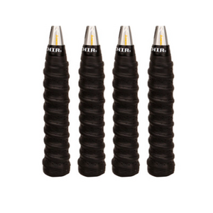 셀라 배드민턴 라켓 심쿠션 그립 테이프 4p, 블랙