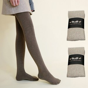 마이싹 여성용 유발 면 타이즈 2켤레