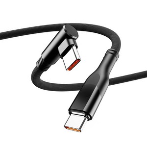 일리온 C타입-C타입 PD충전 100W L자형 패브릭 케이블