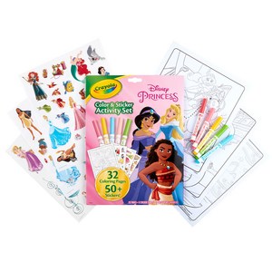 크레욜라 컬러링 스티커북 시리즈 디즈니 프린세스
