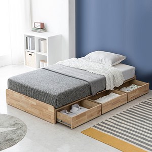 잉글랜더 New 로웰 무헤드 원목 수납 침대 프레임 단품 방문설치