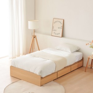 동서가구 오즈 무헤드 1단 3서랍 수납침대 + 본넬 양면 매트리스 세트 방문설치