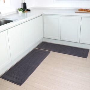 어메니티타올 어반 호텔식 주방 욕실 타월 발매트, 다크그레이