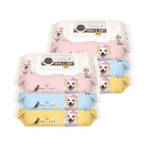 자연처럼 도그앤캣 반려동물 전용 물티슈, 100개입, 6개