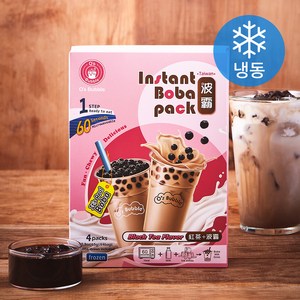 오스버블 인스턴트 보바팩 버블티 홍차맛 4개입 (냉동), 260g, 1개