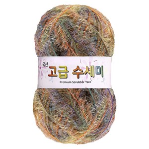 yana 고급 수세미 뜨개실 나염 80g, 209, 1개