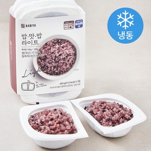 밥이야 0.5공기 밥맛밥라이트 흑미밥 (냉동), 200g, 3개