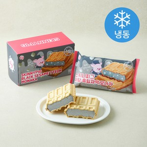 스키니피그 저당 흑임자떡 모나카 (냉동), 3개입, 140ml, 1개
