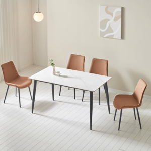 노노스 프리 세라믹 식탁 + 프리의자 4p 세트 4인용 방문설치