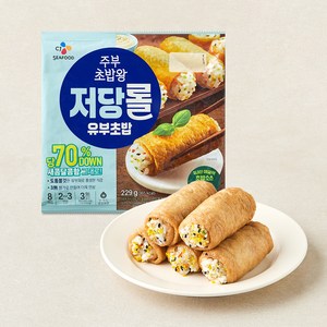 주부초밥왕 CJ 저당 롤유부초밥, 229g, 1개