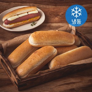 브레밀 통밀 핫도그빵 (냉동)