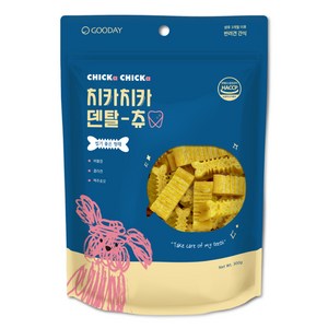 굿데이 강아지 치카치카 덴탈츄 간식, 치석제거, 300g, 1개