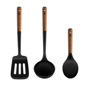 바겐슈타이거 플렉시벨 플래티넘 실리콘 3종, 뒤집개 + 국자 +..., 블랙, 1세트