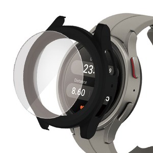 루아러블 갤럭시워치 액정 보호 강화유리 풀커버 케이스