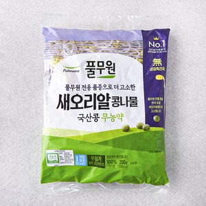 풀무원 국내산 무농약 인증 새오리알 콩나물, 200g, 1개