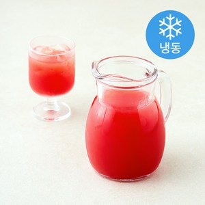지엔씨푸드 싱싱 HPP 수박주스 (냉동), 1L, 1개