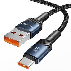 코드웨이 USB A to C타입 고속 충전케이블, 0.15m, 블루, 1개