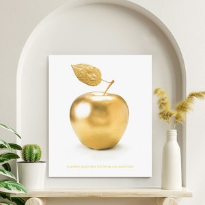 세잔느화실 골드해바라기 풍수인테리어 캔버스 액자 2 풍수 황금사과