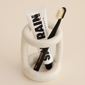 달팽이리빙 몽글몽글 칫솔꽂이 L, 오레오, 1개