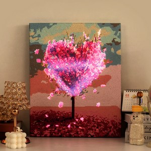 아트조이 DIY LED 캔버스형 보석십자수 40 x 50 cm, 사랑나무, 1개