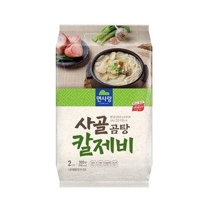 면사랑 사골 곰탕 칼제비 2인, 333g, 1개