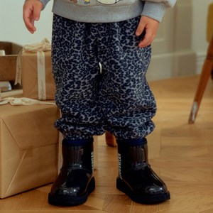 퍼스트블루 아동용 호피플리스 바지