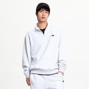 뉴발란스 남녀공용 에센셜 반집업 세미 오버 핏 맨투맨 NBNCF11213