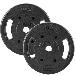 아리프 다이나믹 경량 원판, 7.5kg, 블랙, 2개