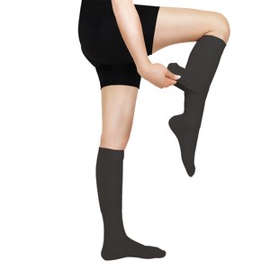 원더워크 프리미엄 의료용 이지 발막힘 압박스타킹 블랙, M, 종아리/무릎형, 1개